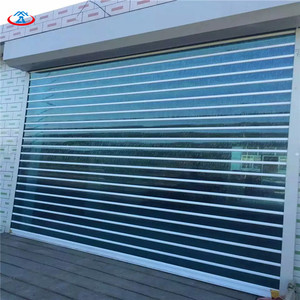 Rõ Ràng Rolling Shutter Cửa Với Động Cơ 100Mm Chiều Rộng Của PC Slat 3000mmW * 2200mmH Polycarbonate Con Lăn Cửa - Product Image 4