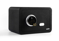 Coffret Fort Haut de Gamme avec Lecteur d'Empreintes Digitales, Coffret Fort à Découpe Laser, Coffret Fort avec Revêtement en Cuir