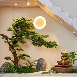 Branches de pin artificielles, grande plante en pot, arbre paysager personnalisé, bonsai de pin artificiel, arbre de pin pour la <span class=keywords><strong>d</strong></span>écoration de la maison - Product Image 3