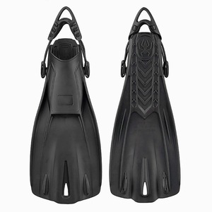 زعانف سباحة للبالغين من السيليكون الممتاز TRP+PP، مفتوحة الكعب، قابلة للتعديل، للغوص الحر والغطس والغوص الطويل - Product Image 3