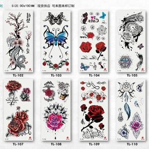 Tatuaje realista ambiental colorido CMYK mar serie animales Mandala <span class=keywords><strong>flores</strong></span> temporal cuerpo arte tatuaje pegatina - Product Image 2