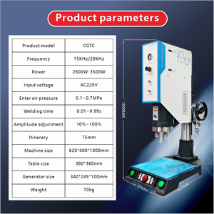La nuova condizione 220V saldatore di plastica ad ultrasuoni ad alta frequenza migliora l'attrito e la resistenza per riflettori e parti - Product Image 3
