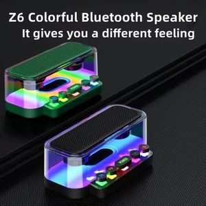 ลำโพงพกพา Z6 โปร่งใส RGB ไร้สายขนาดเล็ก พร้อมคีย์บอร์ดแบบกลไกและไฟ LED สีสันสดใส - Product Image 4