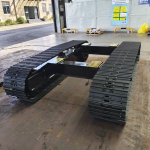 광산 코어 오거 물 우물 드릴링 장비 크롤러 건설 기계 장비 부품 용 OEM 강철 고무 추적 하부 구조 - Product Image 4