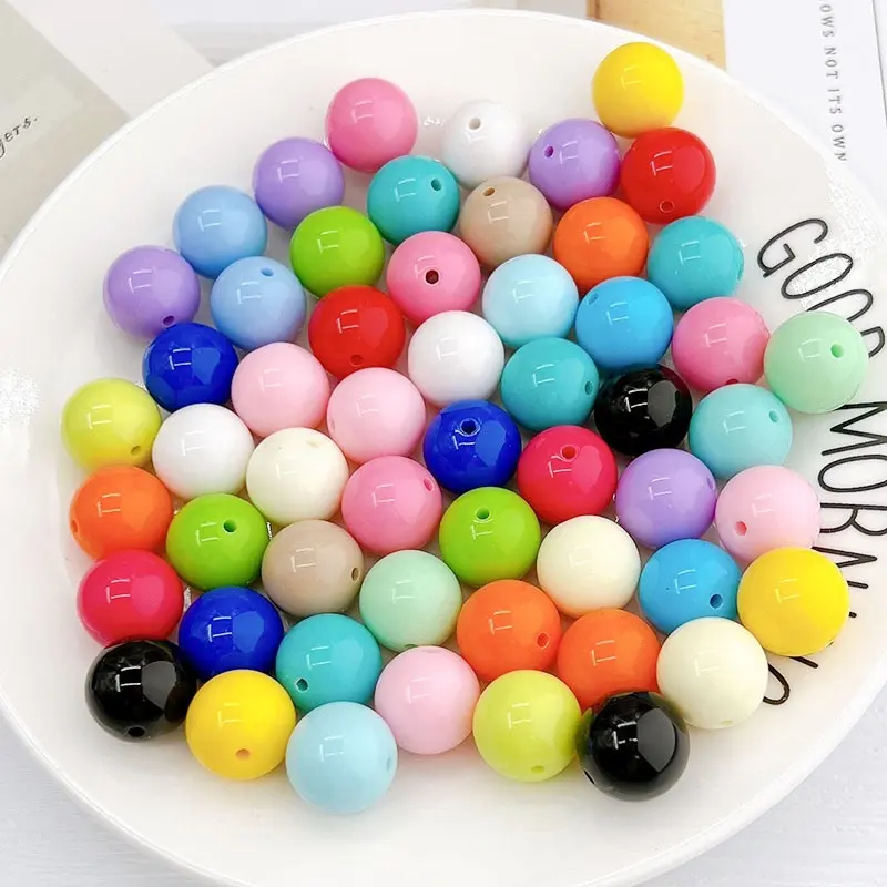 High Quality Jelly Colored Mulit Functionall Acrylic Silicone Loose Beads For Bracelet Necklace