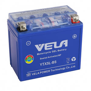 Batería de <span class=keywords><strong>Moto</strong></span> de Gel de Plomo-Ácido Sellada de 12V 5AH YTX5L-BS de Arranque Rápido y Reacción Veloz - Product Image 1
