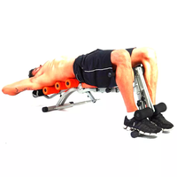 Banc de musculation en acier réglable pour l'entraînement du corps entier entraînement de force à pliage rapide