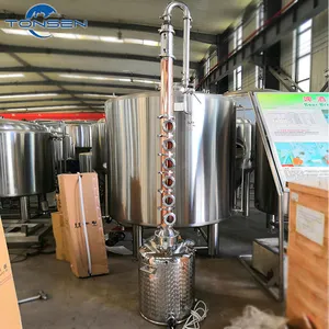 Máquina de destilación de alcohol, vodka, para elaboración de cerveza, 100L-1000L