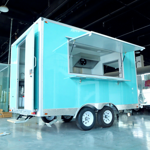 รถเข็นขายขนมหวาน ไอศกรีม เจลาโต้ รถพ่วงขายอาหาร CE รถพ่วงขายอาหารกลางแจ้ง - Product Image 2