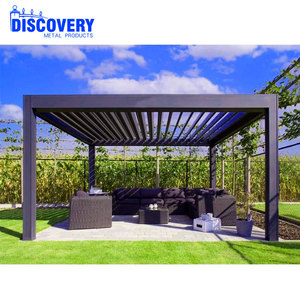 Kit de pergola 3x4 4x4 en aluminium à lames orientables, moderne et luxueux, pour extérieur, jardin, balcon, PL194151, abri solaire - Product Image 5