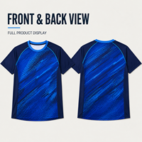 Kaos Latihan Basket Lengan Raglan Pria Custom Print Gradasi, Cepat Kering, Atletis, Lengan Pendek untuk Latihan Tim