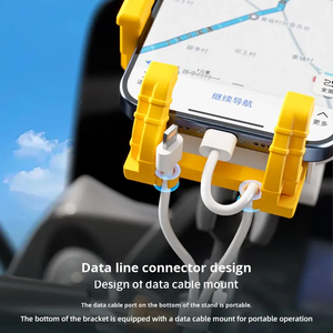 Soporte para Teléfono de Motocicleta de 8 Garras, Impermeable, Rotación de 360°, Bloqueo Seguro, Absorción de Impactos, Soporte de Navegación Móvil con Parasol - Product Image 2