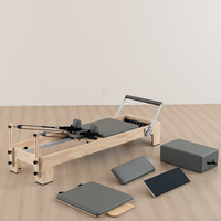 Reformers de Pilates en chêne, machine de fitness classique économique pour entraînements à domicile