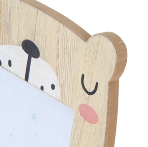 Trong nhà phim hoạt hình bằng gỗ dễ thương gấu hình động vật hình ảnh khung - Product Image 5