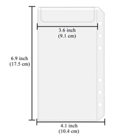 Enveloppes de budget en PVC transparentes à fentes, sans fermeture éclair, imprimées, formats A5 A6, pour l'encaissement et la gestion budgétaire, direct usine, double économie