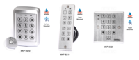 Systèmes de contrôle d'accès autonomes MiTEC IP65 avec clavier tactile et lecteurs de cartes RFID pour les accès aux portes de bureaux et résidentiels