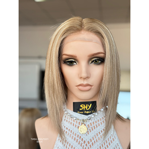 SHY Medical Parrucche in <span class=keywords><strong>Capelli</strong></span> Umani PU Completamente Annodate a Mano con Nodo Singolo <span class=keywords><strong>5.0</strong></span>, Realistiche con Partizione, per Cliniche e Fabbriche - Product Image 1