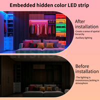 Bande LED RGB USB 5V 5050 pour rétroéclairage TV, kit flexible 12/30/60 LED/m avec télécommande pour la vente en gros
