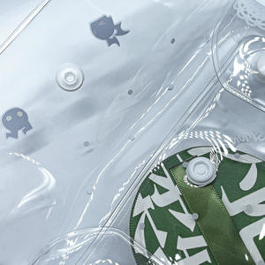 2024 नए फैशनेबल वाटरप्रूफ पीसी मेकअप बैग यात्रा महिला कॉस्मेटिक ब्रश केस पाउच कार्टून पैटर्न पेन पेंसिल आयोजक के साथ - Product Image 4