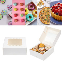 Fabricant de boîtes à gâteaux personnalisées boîtes à pain en papier blanc boîtes d'emballage à gâteaux jetables en carton carré