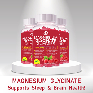 Gomitas de Glicinato de Magnesio OEM Sin Azúcar con Vitamina D y B6 para Adultos - Relajación Corporal, Sueño, Soporte para Huesos y Articulaciones, 2 Gomitas - Product Image 4