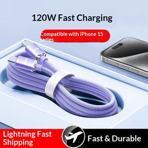 สายดาต้าแบบคู่ หัว Type C รองรับการชาร์จเร็ว 6A สำหรับโทรศัพท์มือถือทุกชนิด - Product Image 5