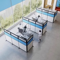 Furnitur kantor desain baru pembatas layar lipat dapat digerakkan dinding partisi cubile untuk penggunaan Rumah Sakit