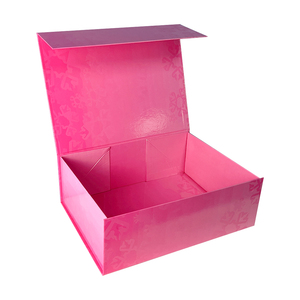Caja de Regalo Magnética Plegable Rosa 2025, Laminación Brillante con Imanes Fuertes para Empaque de Regalos, Logotipo Personalizado - Product Image 2