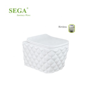 Hiện đại sang trọng nhà vệ sinh <span class=keywords><strong>WC</strong></span> tùy chỉnh nhà vệ sinh bát gốm tường treo nhà vệ sinh không có vành - Product Image 4