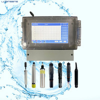 Medidor de Conductividad Multiparamétrico en Línea, Analizador de Calidad del Agua Industrial para Medir DO, COD, SAL, CHL, BGA, EC, SAL, PH y Cloro
