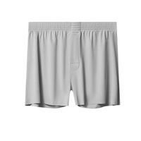 男士平角内裤抗菌除臭透气速干运动前开式中腰三件装 M-2XL