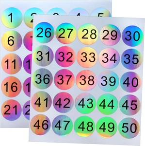 <span class=keywords><strong>Etiquetas</strong></span> Adhesivas Impermeables con Número de Serie Continuo, <span class=keywords><strong>Etiquetas</strong></span> Plateadas Mate con Número de Inventario - Product Image 4