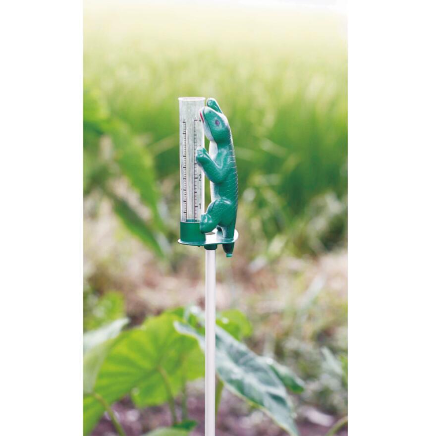 Уличный прибор для измерения дождя в форме животных