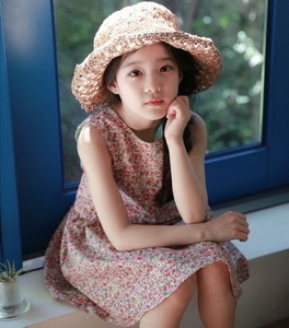 Tenues de prière musulmanes pour enfants, uniformes d'été sans manches en polyester/coton, robe de mariée pakistanaise de créateur, longueur genou - Product Image 3