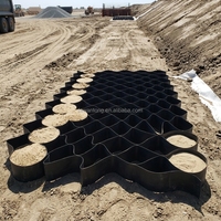 Géocellules alvéolaires en PEHD 50-250 mm, direct usine, pour la protection des pentes extérieures, les murs de soutènement, le renforcement routier et les pavés en grille gazonnée