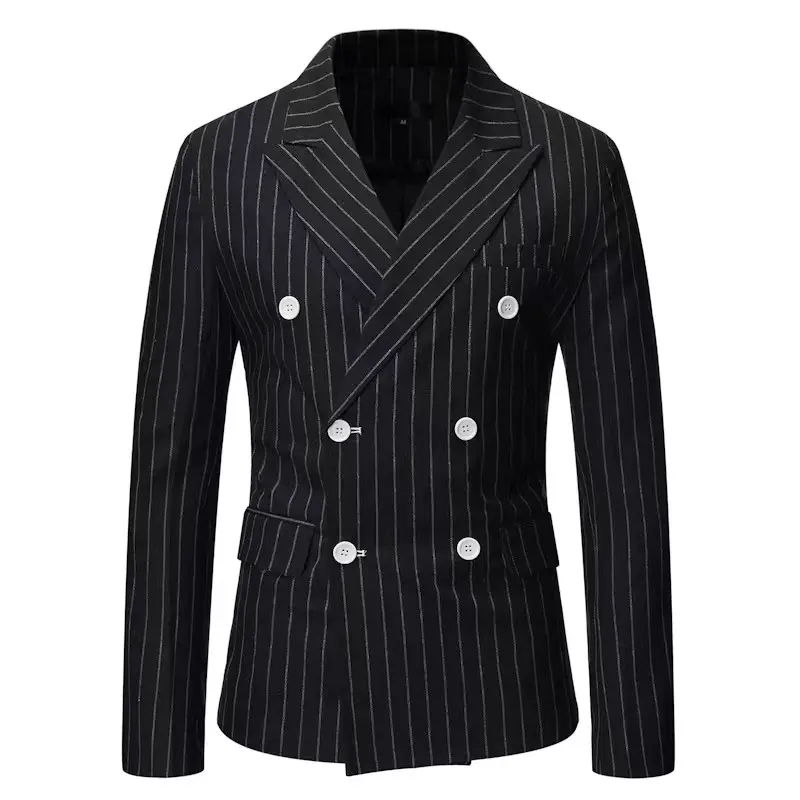 The Spirit Of Man Blazer Male Suit Jacket Casual Business Striped Pattern Luxury Stylish Blazers For Men Hot Sale