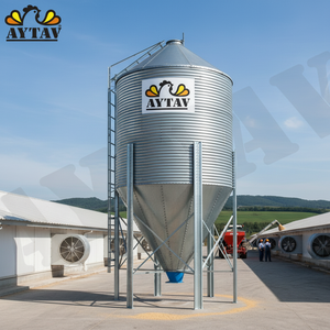 Silo à volaille en acier de qualité supérieure, best-seller, 5 tonnes, durable, AYTAV, origine Turquie, garantie 1 an, certifié et testé - Product Image 3