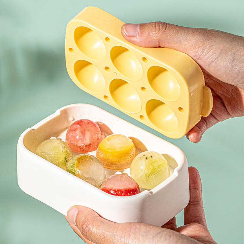 Силиконовый лоток для льда с крышкой