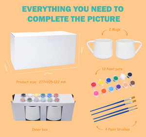 Kit de Arte para Pintar Tazas OEM ODM con Tazas, Pinturas y Pinceles para Dibujar y Pintar por <span class=keywords><strong>Ti</strong></span> <span class=keywords><strong>Mismo</strong></span> - Product Image 6