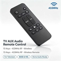 Télécommande RF JCXK 15 touches 433 MHz pour téléviseur intelligent