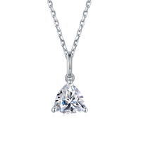 Vente en gros bas quantité minimale de commande S925 Collier en argent sterling Chaîne Moissanite Collier Boucles d'oreilles en or Test de réussite pour petite amie