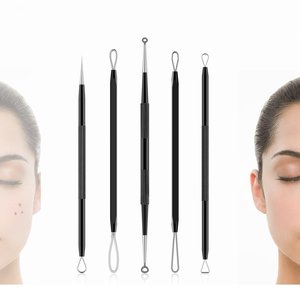 Kit d'outils pour éliminer les points noirs, extracteur de comédons, ensemble d'aiguilles pour éliminer les imperfections du nez, du <span class=keywords><strong>visage</strong></span>, des pores, des points blancs - Product Image 2