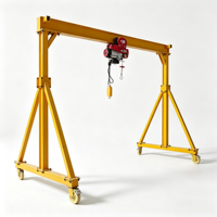 Atelier mobile, grue portique de chantier naval, 1-5 tonnes, extérieur, palan électrique de type A, moteur PLC, boîte de vitesses, hauteur réglable