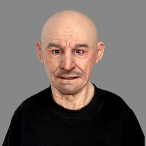 Ультрареалистичная силиконовая маска на все лицо с текстурой человеческой кожи для ролевых игр и макияжа (маска для старика) - Product Image 2