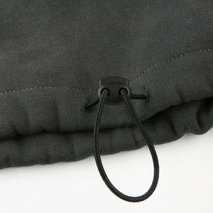 Sweat-shirt uni personnalisé par le fournisseur, en tissu French Terry, à épaules tombantes, crop top pour femme, sweat-shirt à fermeture éclair intégrale, col montant pour femme - Product Image 6