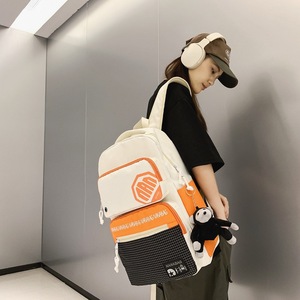 Navabag Backpack For Men Women Student Laptop Bag 20-39L Large Capacity Color Blocking Shoulder Straps School Education Unisex - Product Image 3