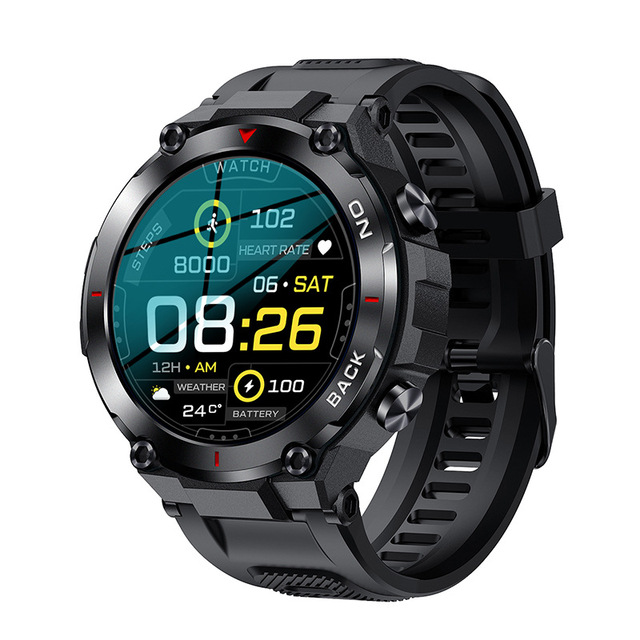 K37 GPS Fitness Tracker Smartwatch AI Voice Assistant Heart Rate Sleep Monitor Answer Calls IP68 Waterproof for 5.0 for