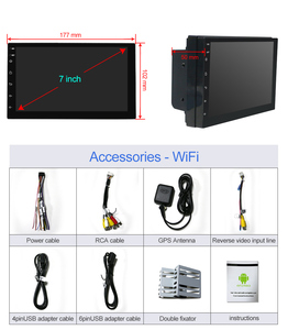 Máy Phát Dvd Trên Xe Hơi Android 11 7Inch Thông Dụng 2Din Bộ Điều Chỉnh Radio Màn Hình Cảm Ứng Dsp Bt Wifl Tích Hợp Gps MP3 / M - Product Image 5