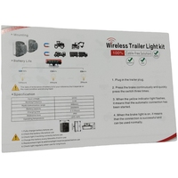 Feux arrière de camion LED de type nouveau, carrés magnétiques, style américain, plus lumineux, 20+20 LED, sans câble