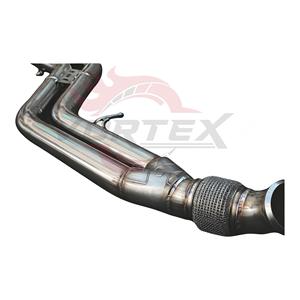 Vortex Stainless Steel Valved Catback <b>Exhaust</b> for BMW F87 M2 3.0T N55 2014-2018 with Quad Polished Silver Tailpipes - Product Image 4